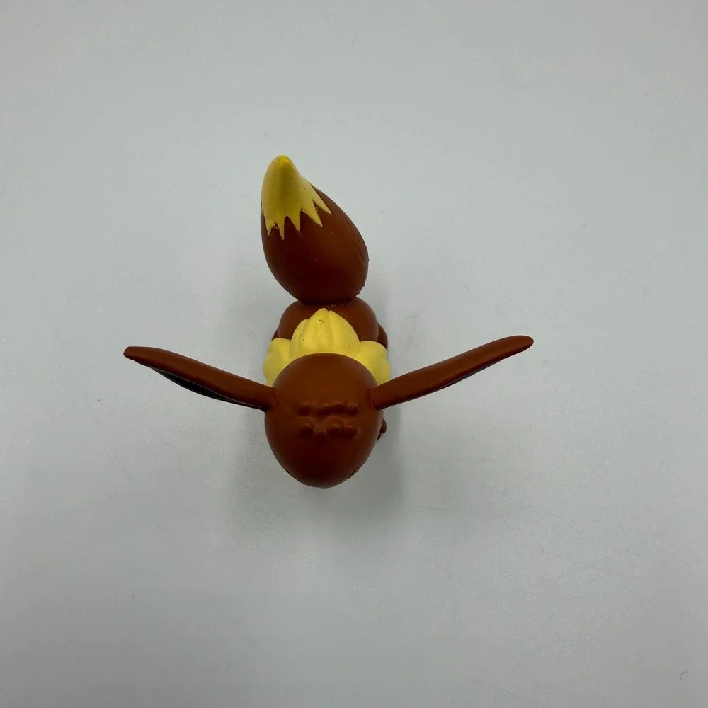 Pokemon‎ Angry Eevee Mini Figure TOMY 2016 Collectible Brown Vinyl Retired Rare